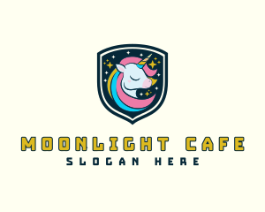 Night - Sparkling Night Unicorn logo design