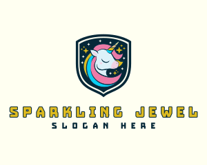 Sparkling Night Unicorn logo design