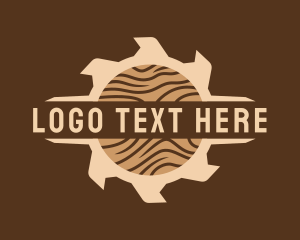Lumber - Woodworking Saw Blade Handyman logo design