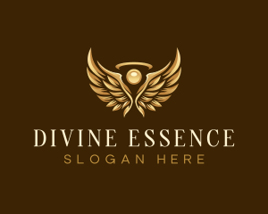 Divine - Elegant Angel Halo logo design