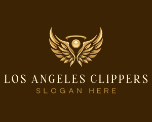 Elegant Angel Halo logo design