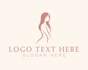 Naked - Sexy Woman Body logo design