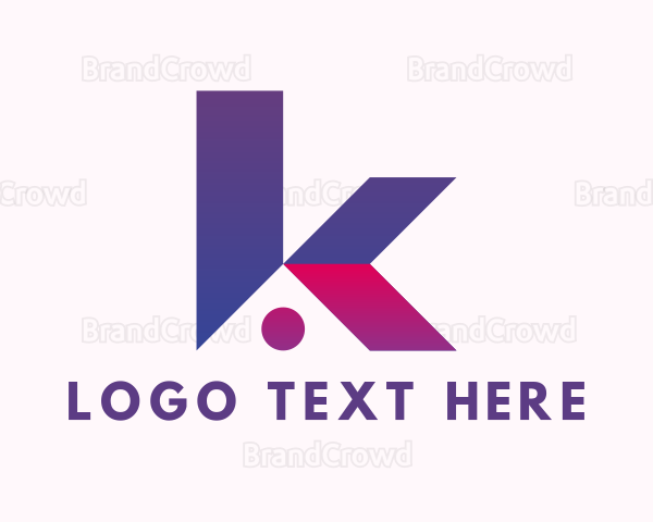 House Window Letter K Logo