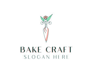 Flower Vase Icing logo design