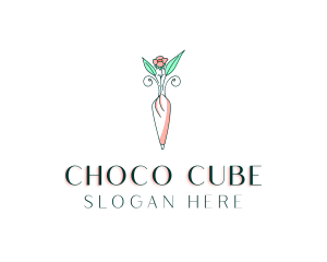 Confectionery - Flower Vase Icing logo design