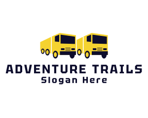 Delivery Truck Logistics Transport logo design