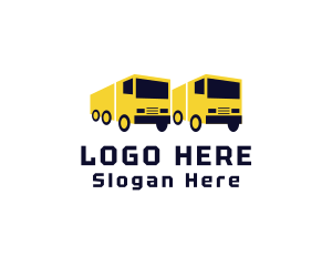 Delivery Truck - Delivery Truck Logistics Transport logo design