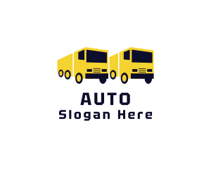 Shipping - Delivery Truck Logistics Transport logo design