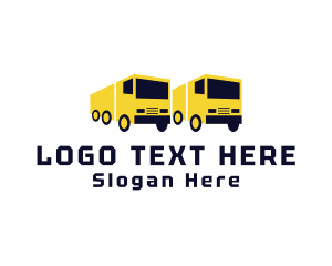 Transportation - Delivery Truck Logistics Transport logo design