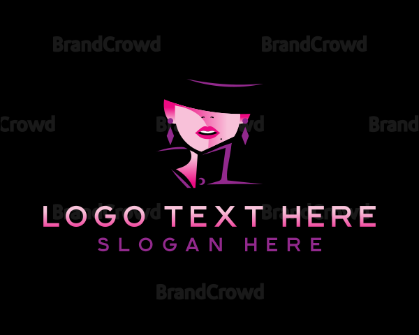 Glam Fashion Woman Logo