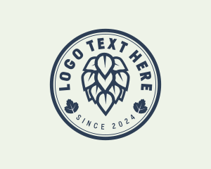 Bourbon - Artisanal Hops Brewery logo design