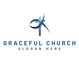 Church - Church Religion Cross logo design