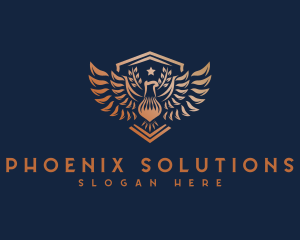 Phoenix - Phoenix Shield Wings logo design