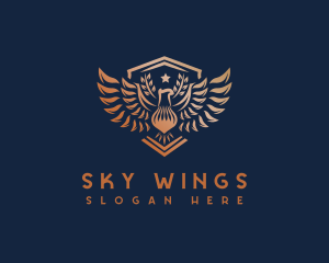 Phoenix Shield Wings logo design