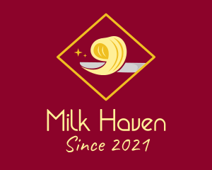 Dairy - Butter Slice Spread logo design