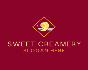 Creamery - Butter Slice Spread logo design