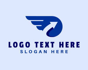 Freight - Arrow Wings Freight logo design