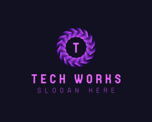 Digital Arrow Tech logo design