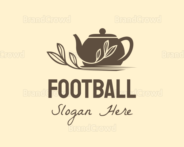 Brown Tea Pot Logo