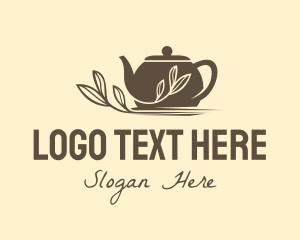 Tea Pot - Brown Tea Pot logo design
