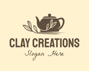 Pottery - Brown Tea Pot logo design