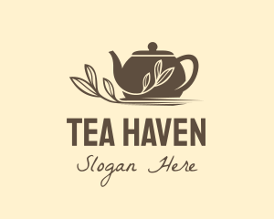 Brown Tea Pot logo design