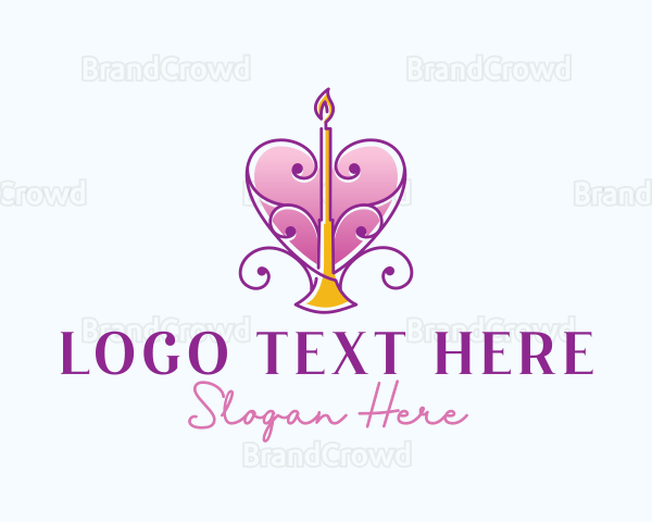 Heart Decor Candle Logo
