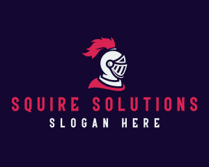 Medieval Squire Knight logo design