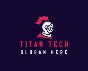 Titan - Medieval Squire Knight logo design