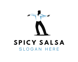 Salsa - Salsa Male Dancer logo design