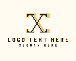 Letter X - Fashion Tailor Brand logo design