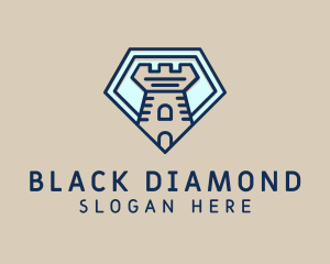 Diamond Castle Tower logo design