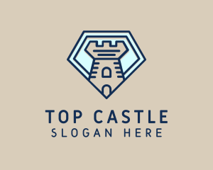 Diamond Castle Tower logo design