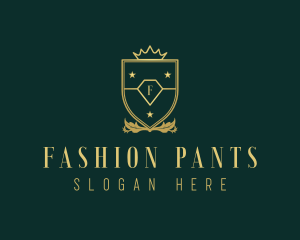 Luxury Fashion Shield logo design