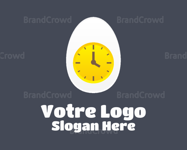 Egg Yolk Clock Logo