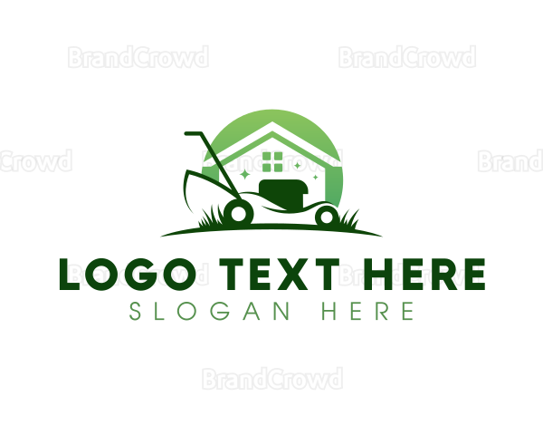 Landscaping Lawn Mowing Logo