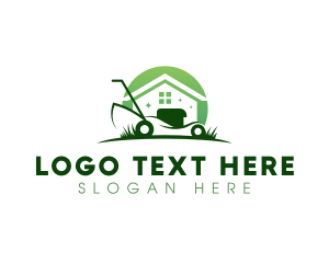 Eco - Landscaping Lawn Mowing logo design