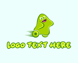 Funny - Monster Slime Wheels logo design