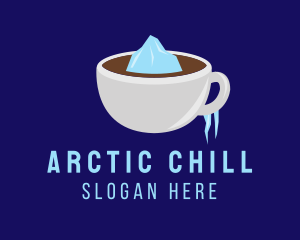 Frozen - Iceberg Coffee Cup logo design