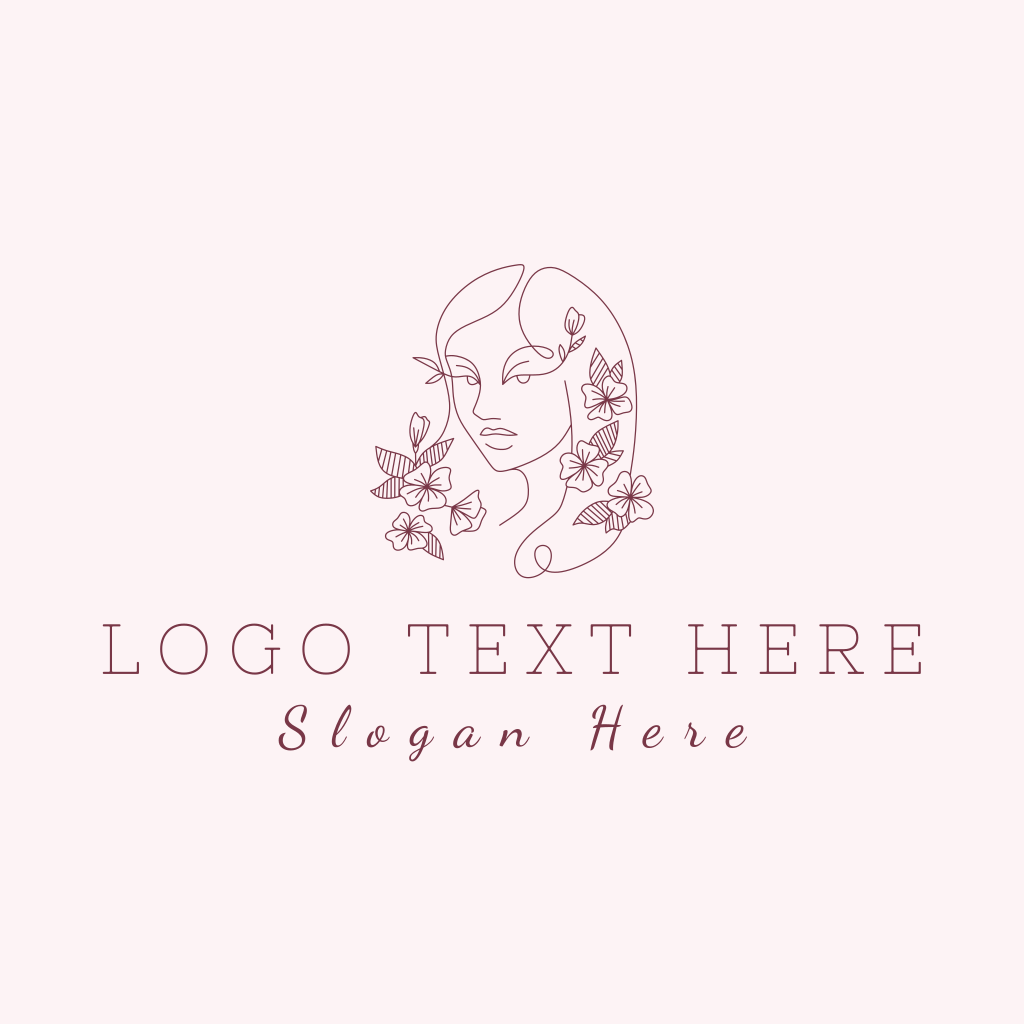 Ornamental Floral Woman Logo | BrandCrowd Logo Maker