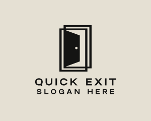 Exit - Interior Doorway Door logo design