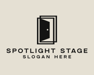 Theater - Interior Doorway Door logo design