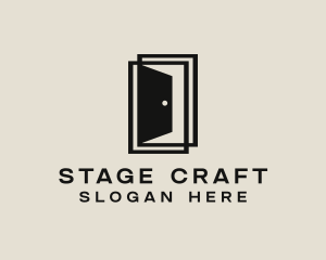 Theater - Interior Doorway Door logo design