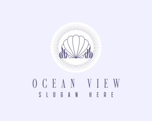 Coral Clam Shell logo design