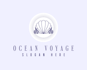 Coral Clam Shell logo design