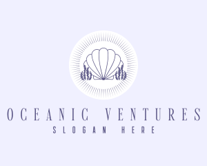 Coral Clam Shell logo design