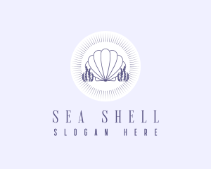 Shell - Coral Clam Shell logo design