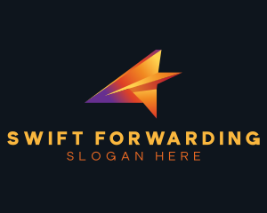 Forwarding - Plane Forwarding Shipment logo design