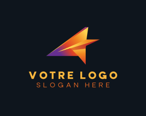 Logistics - Plane Forwarding Shipment logo design
