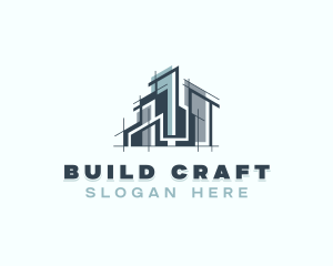 Building Property Structure logo design